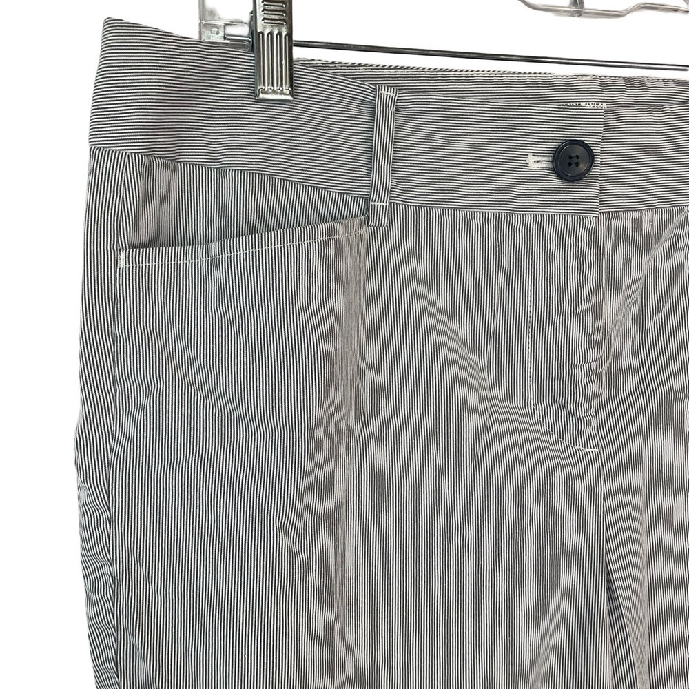 LOFT striped/cropped capri. Very small stripe so it’s very flattering. Size 12